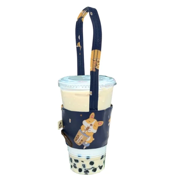 Waterproof Boba Corgi Portable Drink Holder Carrier - Picture 1 of 12